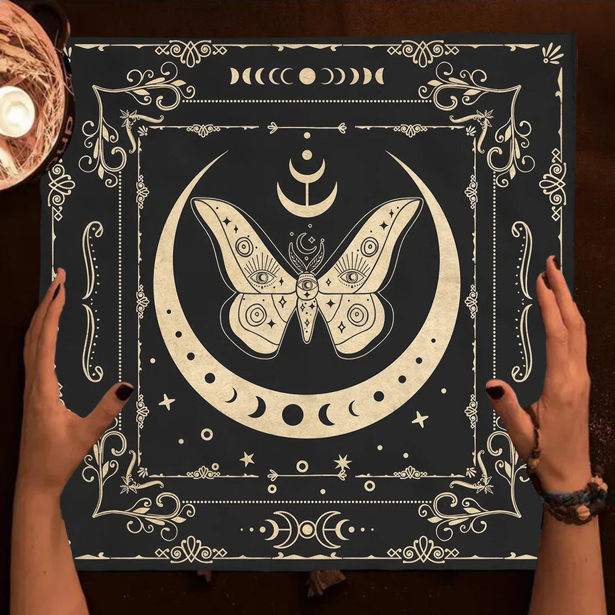 💫 Combo "Iniciación Esencial" – Tarot, Estuche y Pulsera Péndulo. + Regalo 🎁 1 manto para tiradas 70x70cm temático a elección