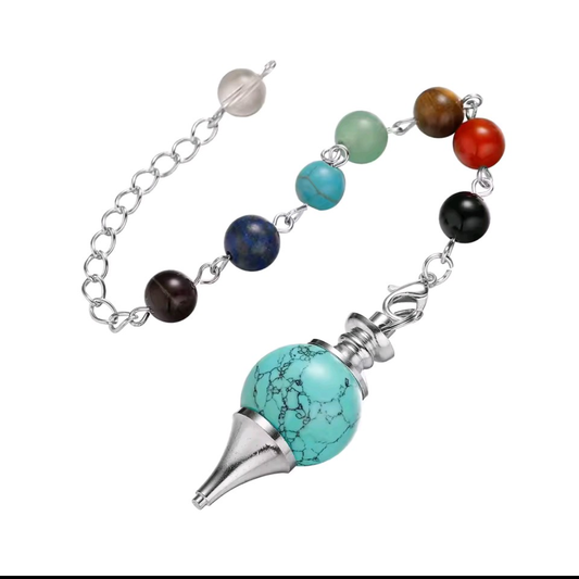 PULSERA - PENDULO + CHAKRAS. CONEXIÓN, ENERGÍA Y GUIAS