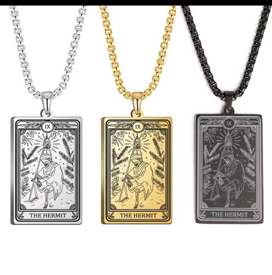 Amuleto de TAROT - collar con carta grabada.