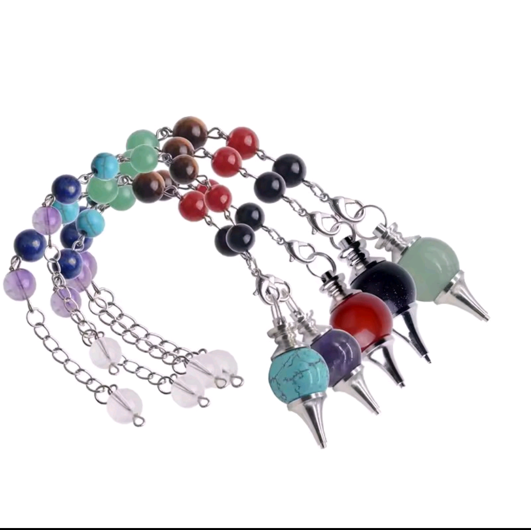 PULSERA - PENDULO + CHAKRAS. CONEXIÓN, ENERGÍA Y GUIAS